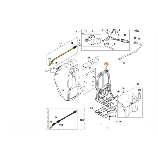 STIHL  Nośna płyta barkowa 4854 701 1800